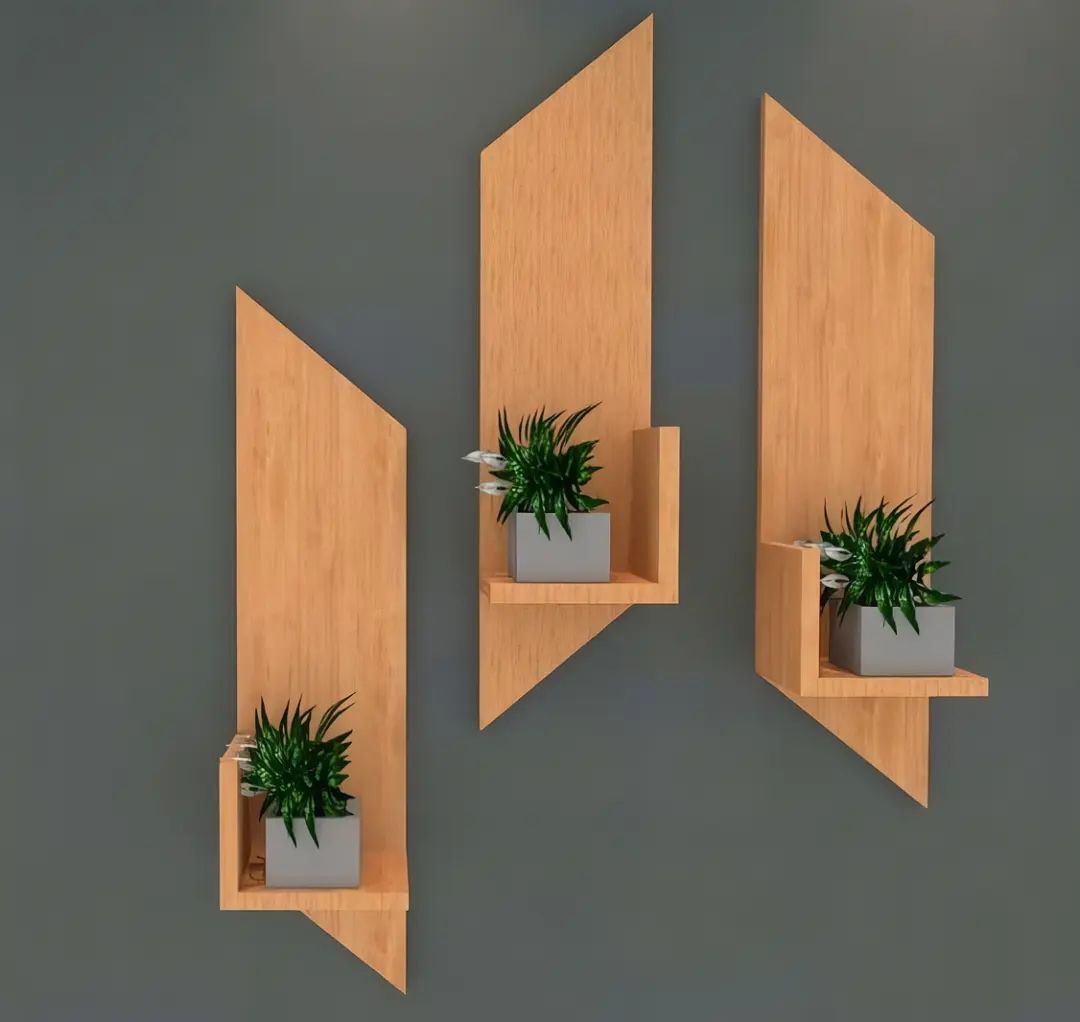 Wall Flower Pots Stands – Set of 3